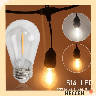 Hecceh หลอดไฟคริสตัล S14 LED 2W 1W 2200K สีขาว สําหรับตกแต่งบ้าน