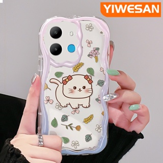 เคสมือถือ แบบนิ่ม แบบใส ลายการ์ตูนแมว ดอกไม้ กันกระแทก สําหรับ Infinix Smart 6 HD Smart 6 Plus Smart 7