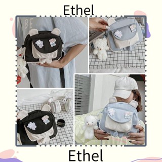 Ethel1 กระเป๋าสะพายไหล่ ลายการ์ตูนน่ารัก ความจุขนาดใหญ่