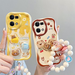 เคส Oppo Reno 7 4g เคส Oppo Reno 8 4g เคสโทรศัพท์มือถือ ลายการ์ตูนตุ๊กตาครีม 3D แฟชั่น สําหรับ Oppo Reno 7 4g Reno 8 4g