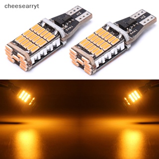 Chee T15 W16W 45 SMD 4014 ไฟถอยหลัง LED 6000K สีเหลือง แดง สําหรับรถยนต์