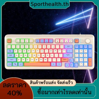 K K82 คีย์บอร์ดเมคคานิคอล ไฟ RGB เรืองแสง พอร์ต USB 94 คีย์ สําหรับแล็ปท็อป เดสก์ท็อป