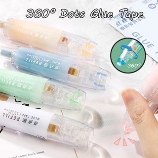 สีสันสดใส 360° เทปกาว แบบกด เทปกาวรีฟิล เทปกาวสองหน้า เทปใส เทปเครื่องเขียน สํานักงาน จัดหา