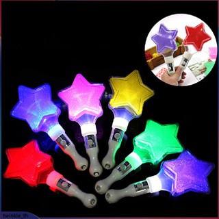 หลายสีกระพริบ LED อะตอมไฟฟ้า Raver Light GLOW Stick Star Love Shining Live Concert PARTY Camping Safety (twinkle.th)