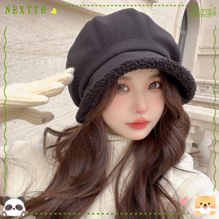 Nextth หมวกเบเร่ต์ แบบหนา กันลม ให้ความอบอุ่น เหมาะกับฤดูใบไม้ผลิ และฤดูใบไม้ร่วง ฤดูหนาว