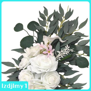 [Lzdjlmy1] ซุ้มประตู ลายดอกไม้ สําหรับติดผนัง โต๊ะ รถยนต์ งานแต่งงาน