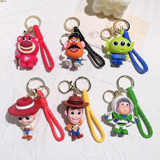 Leota Bass Lightyear พวงกุญแจ Mr. หัวมันฝรั่ง Woody พวงกุญแจ ตุ๊กตาอะนิเมะ PVC สามตา ของขวัญวันเกิด