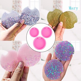 Mary Coaster กล่องแม่พิมพ์เรซิ่น อีพ็อกซี่ รูปเทียน สําหรับตกแต่งบ้าน DIY