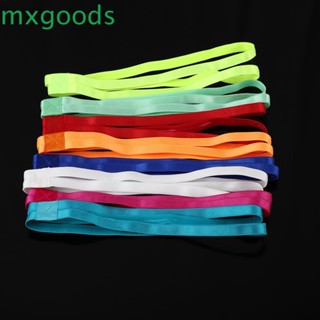 Mxgoods 10 DoubleSports ที่คาดผม สไตล์ผม ยืดหยุ่น ที่คาดผมวิ่ง กีฬา สี