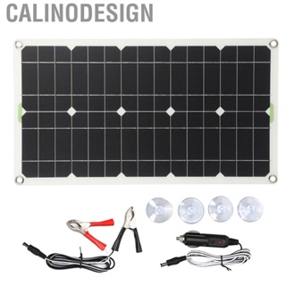 Calinodesign Solar Charging Panel  Kit Energy Saving Stable Output Portable 100W High Conversion Rate for Camping