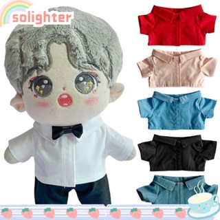 Solighter เสื้อเชิ้ตแฟชั่น แฮนด์เมด สําหรับตุ๊กตาน่ารัก ขนาด 10 ซม.