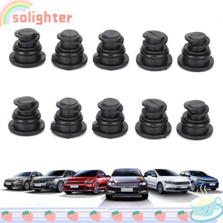 SOLIGHTER ปลั๊กเสียบท่อระบายน้ํามันเครื่องยนต์รถยนต์ สําหรับ VW Polo Passat B8 Golf Audi A4 A5 A6 10 ชิ้น