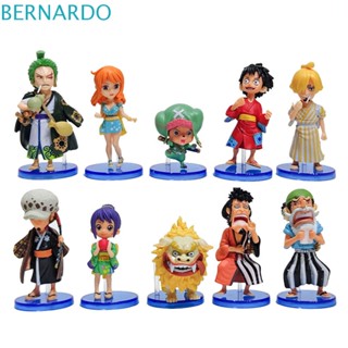 Bernardo ตุ๊กตาฟิกเกอร์ PVC รูปลูฟี่ Sanji Zoro Chopper ขนาดเล็ก ของเล่นสําหรับเด็ก