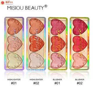 Blliss บลัชออนไฮไลท์ คอนทัวร์ เนื้อแมตต์ สามสี สําหรับผู้หญิง