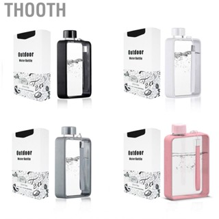 Thooth Sports Flat Water Bottle Portable Travel Flask Outdoor Fitness