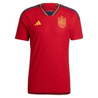 เสื้อกีฬาแขนสั้น ลายทีมชาติฟุตบอล Spanish 2022 2023 ชุดเหย้า นําเข้าจากสเปน 2022 2023