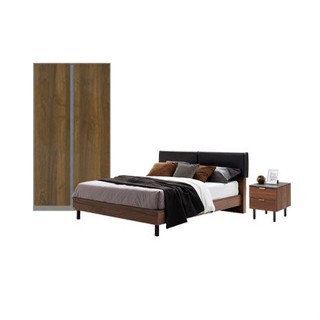 Koncept furniture ชุดห้องนอน รุ่น Tavern สีไม้เข้ม