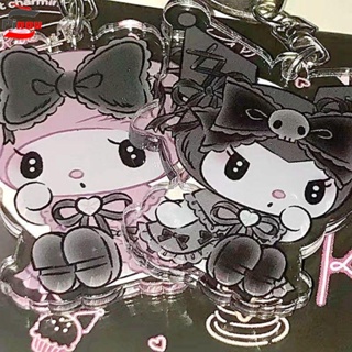 Pinou พวงกุญแจอะคริลิค จี้การ์ตูนอนิเมะ My Melody Kuromi Y2K สําหรับห้อยกุญแจรถยนต์