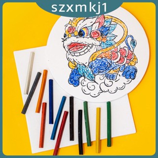 [Szxmkj1] ชุดดินสอสี เคลือบเงา 12 สี สําหรับเด็กผู้ชาย และเด็กผู้หญิง