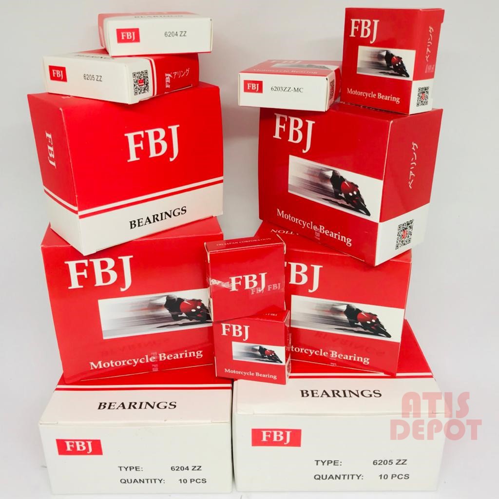 FBJ 6200 ZZ-MC 6201 ZZ-MC 6202 ZZ-MC 6203 ZZ-MC 6204 ZZ-MC แบริ่งรถจักรยานยนต์