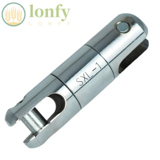 Lonfy ตัวเชื่อมต่อโรตารี่ 1 ตัน สีเงิน 1 ตัน ตัวเชื่อมต่อเชือกดึงเหล็ก แบบพกพา 45 สายเหล็กดึง คนงานเครื่องมือหมุน