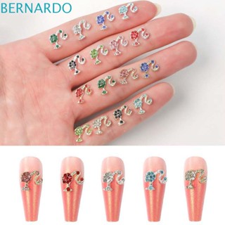 Bernardo เครื่องประดับตกแต่งเล็บ ลายการ์ตูนบาร์บี้ สีสันสดใส สําหรับร้านเสริมสวย DIY 5 ชิ้น ต่อชุด