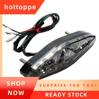 【hottoppe】ไฟท้ายรถจักรยานยนต์ สกูตเตอร์ไฟฟ้า Led 15 ดวง สีแดง