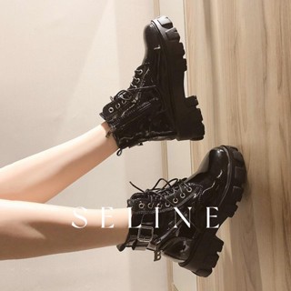 SELINE แฟชั่นรองเท้า บูท รองเท้าบูทยาว ไซส์ใหญ่ รองเท้า boots พุ่ง การผสมสีที่สวยงาม เป็นตัวของตัวเอง ด้านล่างสบาย B92F07S37Z230912