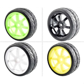 Rc 9005-6086 Grip Tires insert sponge &amp; Wheel 4PCS For 1:10 HSP Wltoys SAKURA D3