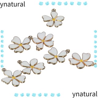 Ynatural สร้อยข้อเท้า โลหะผสม ลายดอกไม้น่ารัก 18*22 มม. 5 กลีบ 30 ชิ้น