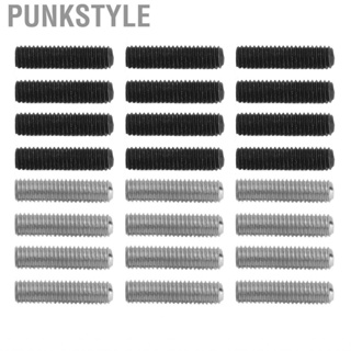 Punkstyle 12Pcs Guitar Screws Clear Thread Metal Tight Connection Electric Brid GSS