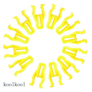 Kool หมุดพลาสติก 8 มม. สีเหลือง สําหรับยึดก้านกระโปรงหน้ารถยนต์ 20 ชิ้น
