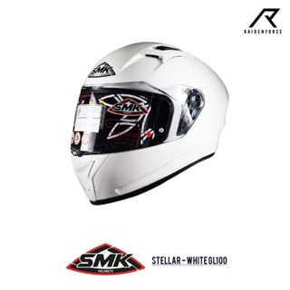 หมวกกันน็อค SMK HELMET STELLAR WHITE GL100