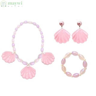 Maywi สร้อยคอ จี้การ์ตูนบาร์บี้ สีชมพู เครื่องประดับ สําหรับตุ๊กตาบาร์บี้ DIY