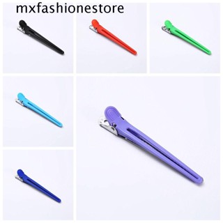 Mxfashione กิ๊บติดผม พลาสติก สีดํา สีฟ้า ไม่ย่น แบบมืออาชีพ สําหรับร้านทําผม 12 ชิ้น ต่อชุด