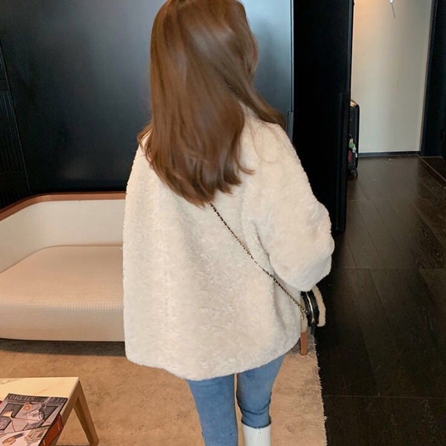 CLOTHING เสื้อคลุมกันหนาวเเขนยาวผ้าบุสำลีนิ่มผู้หญิง รุ่น W9006 - รูปที่ 2