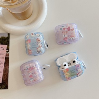 เคสหูฟังบลูทูธไร้สาย ลายสุนัข StellaLou Pacha สีฟ้า สําหรับ AirPods Pro2 Apple 1 2 3