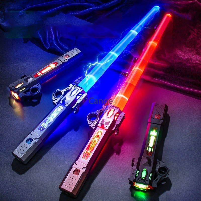 【พร้อมส่ง】2-in-1 แฟลชดาบเลเซอร์ Star Wars RGB ยืดหดได้ 7 สี