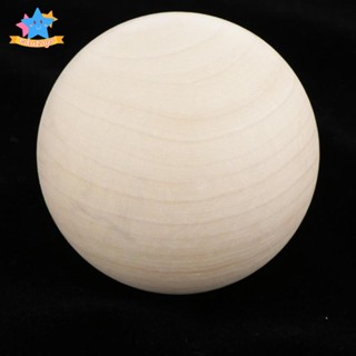[Edstars] ลูกปัดไม้เนื้อแข็ง ทรงกลม ขนาด 7.5 ซม. 3 นิ้ว สําหรับงานฝีมือ