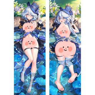 Genshin Impact Focalors ปลอกหมอน ลายอนิเมะ Dakimakura ขนาด 50x150 ซม. สําหรับกอดร่างกาย