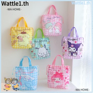 Wttle Kawaii กระเป๋าใส่กล่องอาหารกลางวัน กันน้ํา สไตล์ญี่ปุ่น