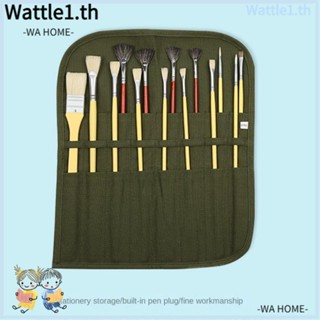 Wttle กระเป๋าใส่แปรง ทรงสี่เหลี่ยมผืนผ้า สีน้ํามัน สีน้ํา ​กระเป๋าวาดภาพ