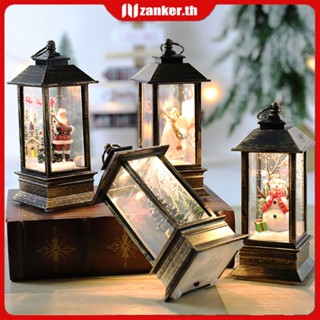 【จัดส่งแล้ว】 Christmas Wind Lamp Candle Table Lamp Small Night Lamp