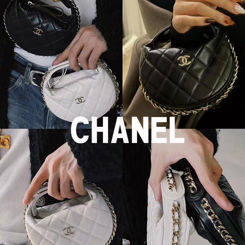 👜CHANEL Chanel 23c, Spring Set, Hula Hoo, Clutch Clutch, Crescent Bag Handbag Handbag, Gold Belt