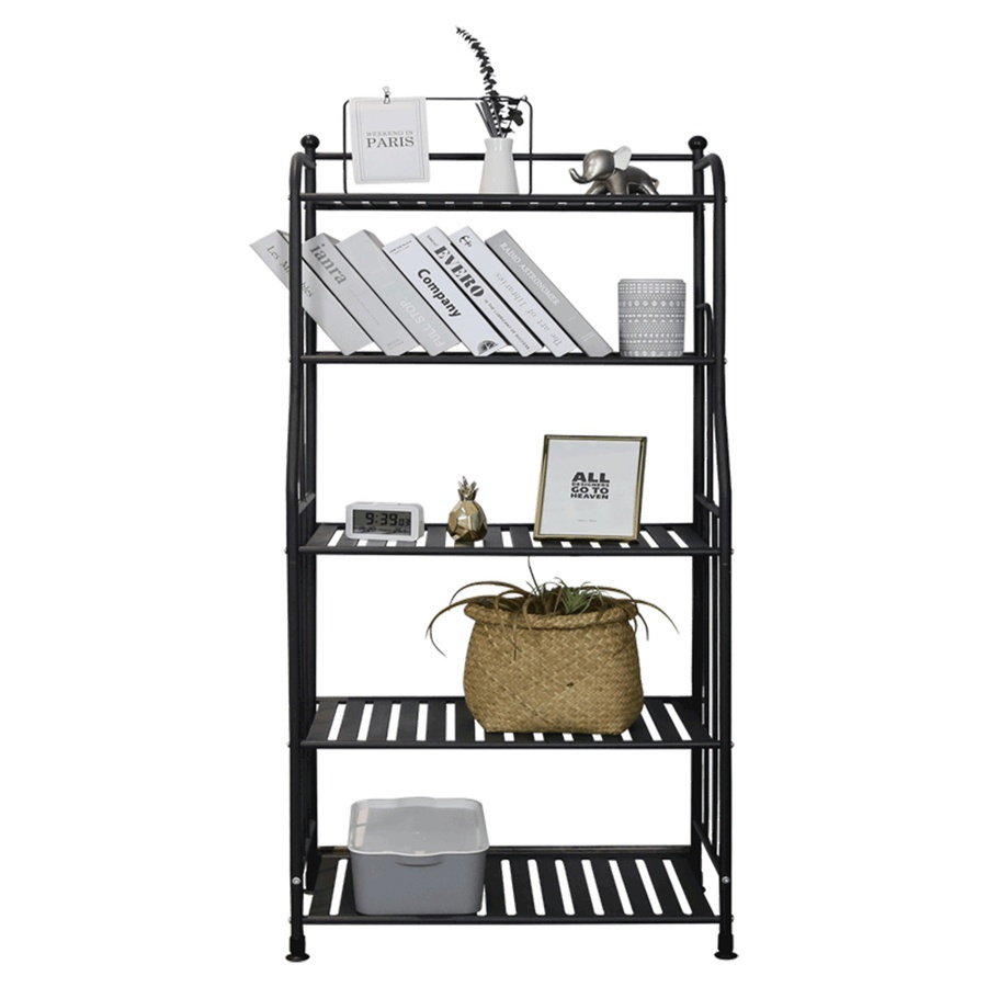 GlobalHouse HAWDD ชั้นวางของเหล็กโล่ง 5 ชั้น รุ่น GX05 ขนาด 29x55.5x134ซม. สีดำ สินค้าของแท้คุณภาพดี