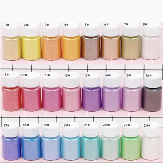 สีผงไมก้ามุก สำหรับทำสบู่ ย้อมเรซิ่น ทำเครื่องประดับ ขนาด10กรัม diy Mica Powder Epoxy Resin Dye Pearl Pigment Making 10g