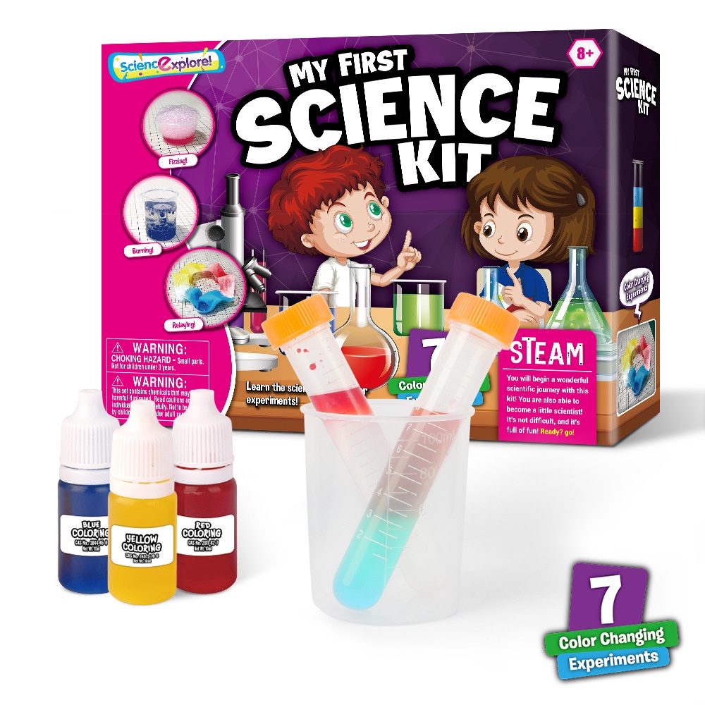 Science and education toys, mixed color chemistry, science experiment toys, enlightening elementary 