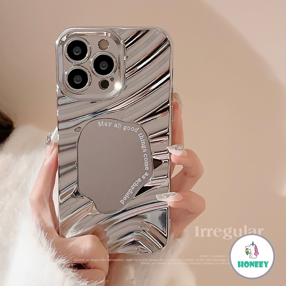 เคสโทรศัพท์มือถือกระจก ชุบเงิน 3D กันกระแทก เคลือบเงา สําหรับ iphone 14 11 15 13 Pro Max X XR XS Max 7 8 Plus