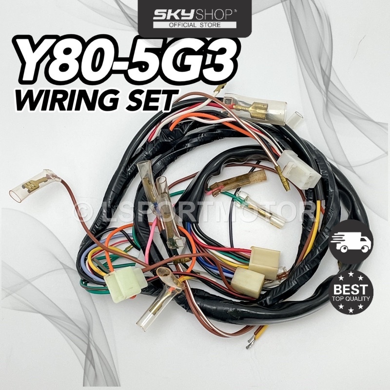 YAMAHA Y80 (5G3) WIRING SET 5G3-H355-00 HARDENNESS HARNESS WAYARING WAYERING WIRE Y80 5G3 (S)