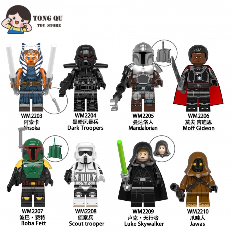 Star Wars Building Block ตุ๊กตา Ahsoka Jaws ตัวเลขสะสม Minifigure ของขวัญวันเกิดของเล่น